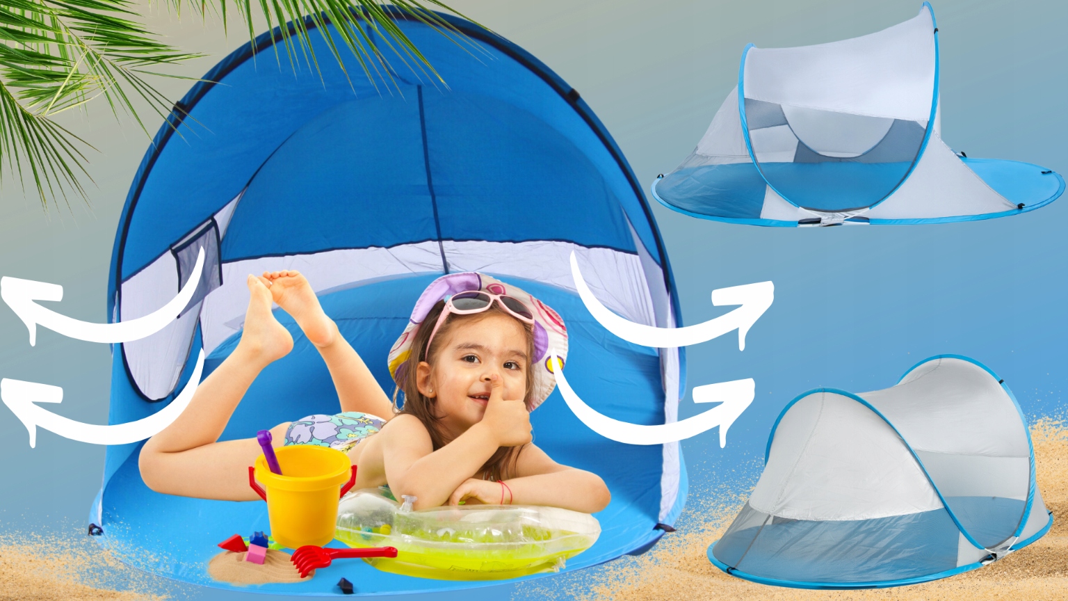 NAMIOT SZYBKOROZKŁADAJĄCY Z FILTREM+ BRANSOLETKA Długość maksymalna 220 m