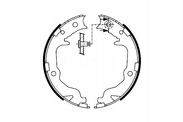 Sada Brzdové Čelisti Sada Bosch Chrysler Sebring Asistenční systém řidiče #28