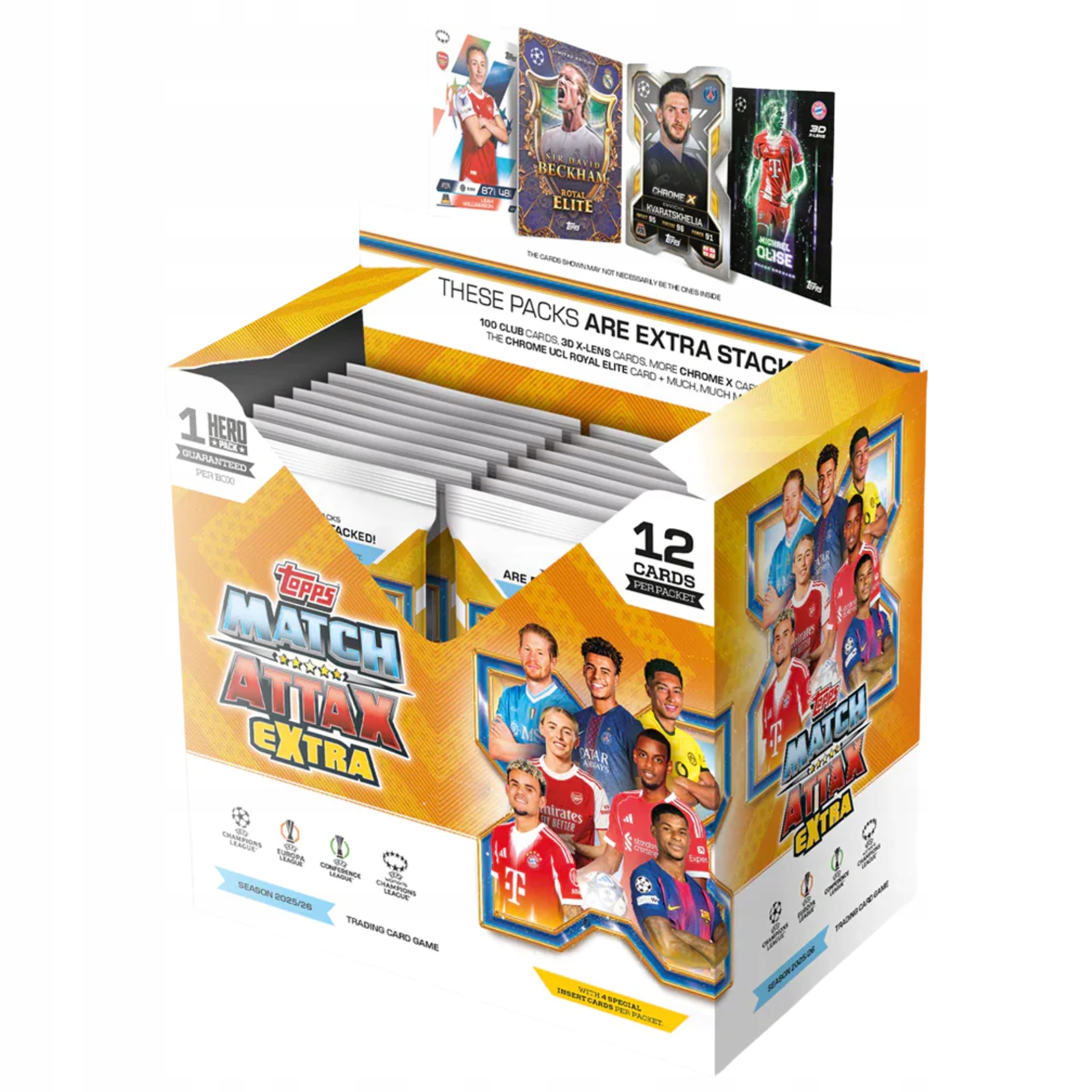 Box Match Attax Extra 2026 Topps Hero Pack Karty Piłkarskie 384 Kart