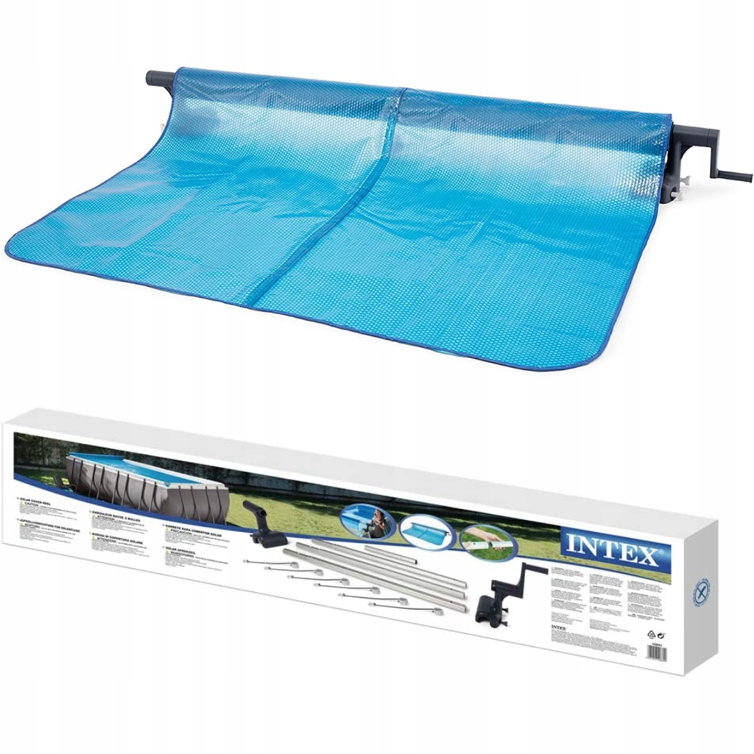 Intex 28051 Naviják na solární plachtu pro rámové bazény 274 488 cm