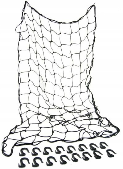 

Uniwersalna siatka bagażowa 92cm x 152cm 16 haków