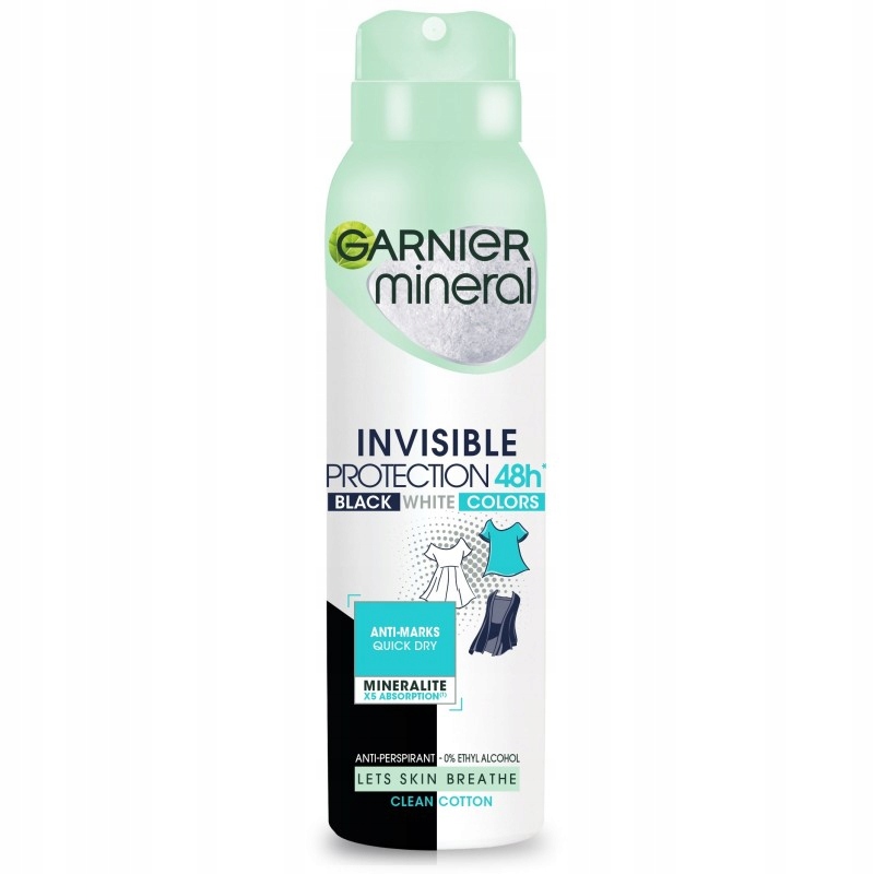 GARNIER DEO MINERAL 150ml INVISIBLE PROTECTION 48H