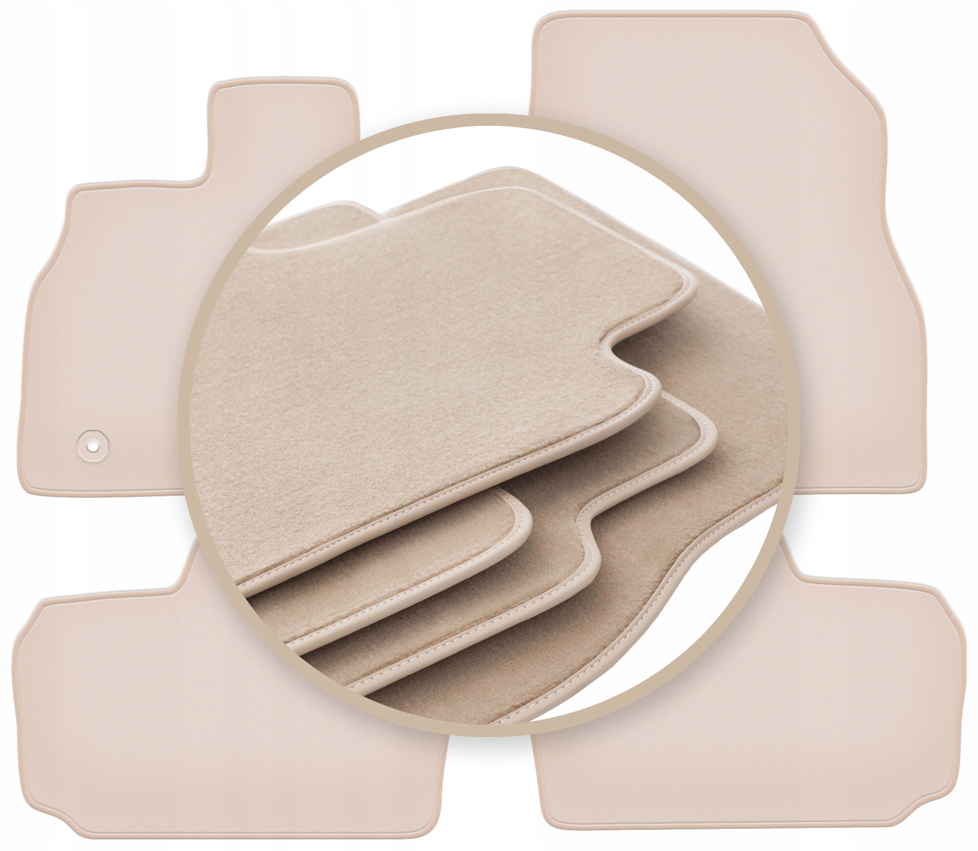 Velurové koberce 10 mm Premium pro: Nissan Leaf I hatchback 2010-2017
