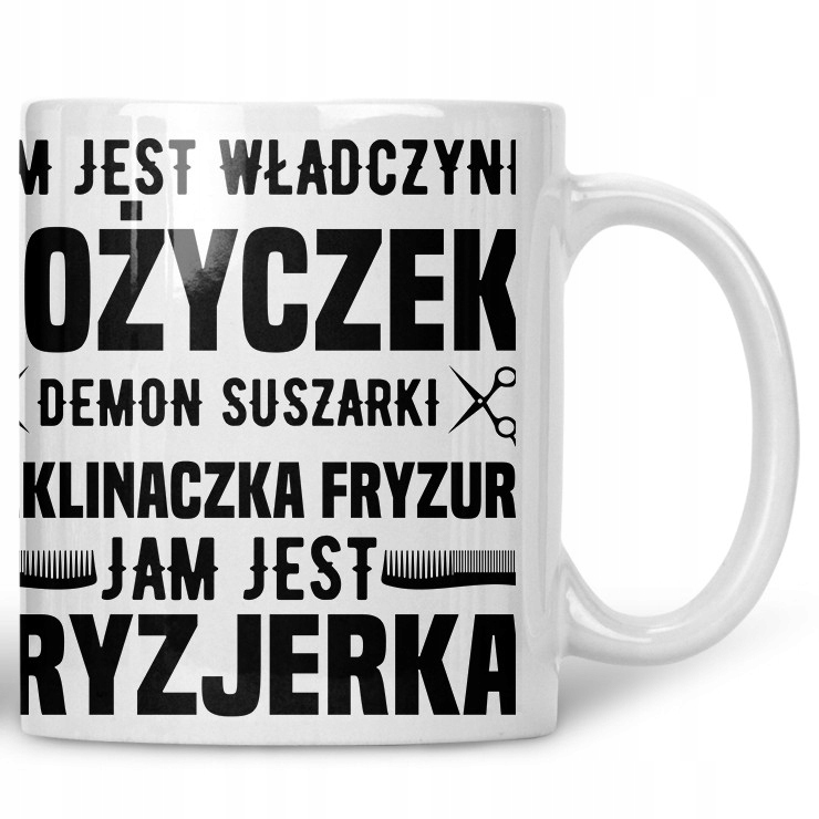 

Kubek Jam jest Fryzjerka