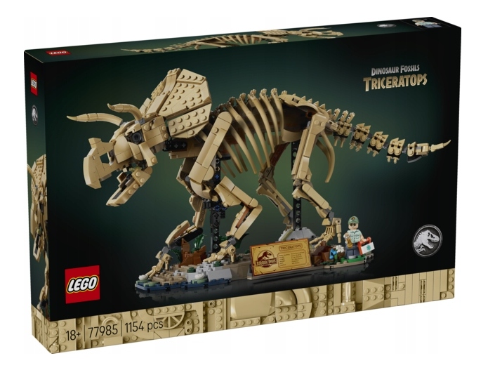 Lego 77985 Jurský Svět Kostry Dinosaurů Triceratops