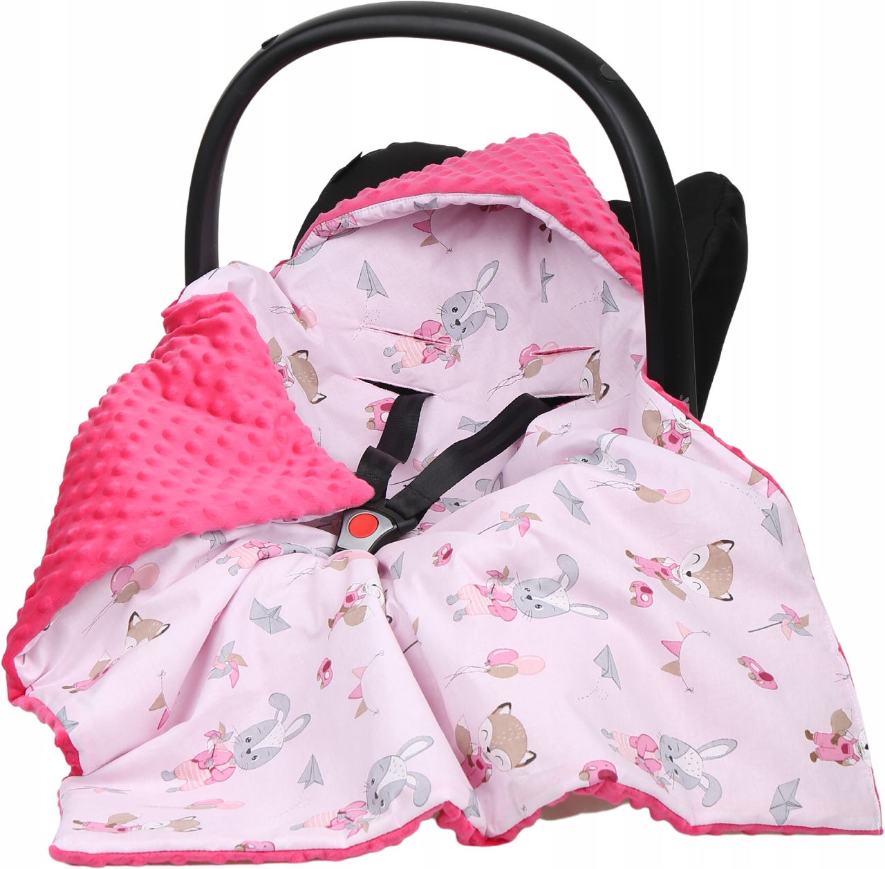 

Babymam Kocyk Minky Do Fotelika Nosidełka Ciepły