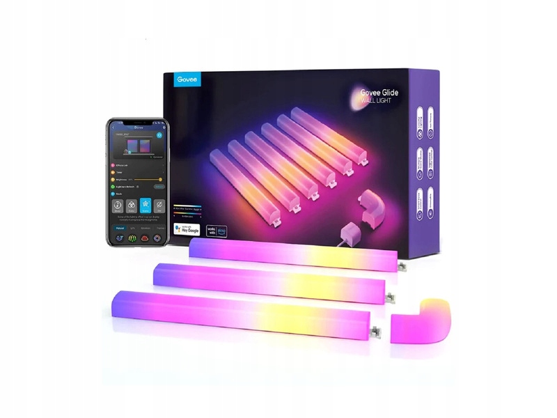 Lampa Govee H6062 Glide Wi-Fi/Bluetooth (7 szt.)