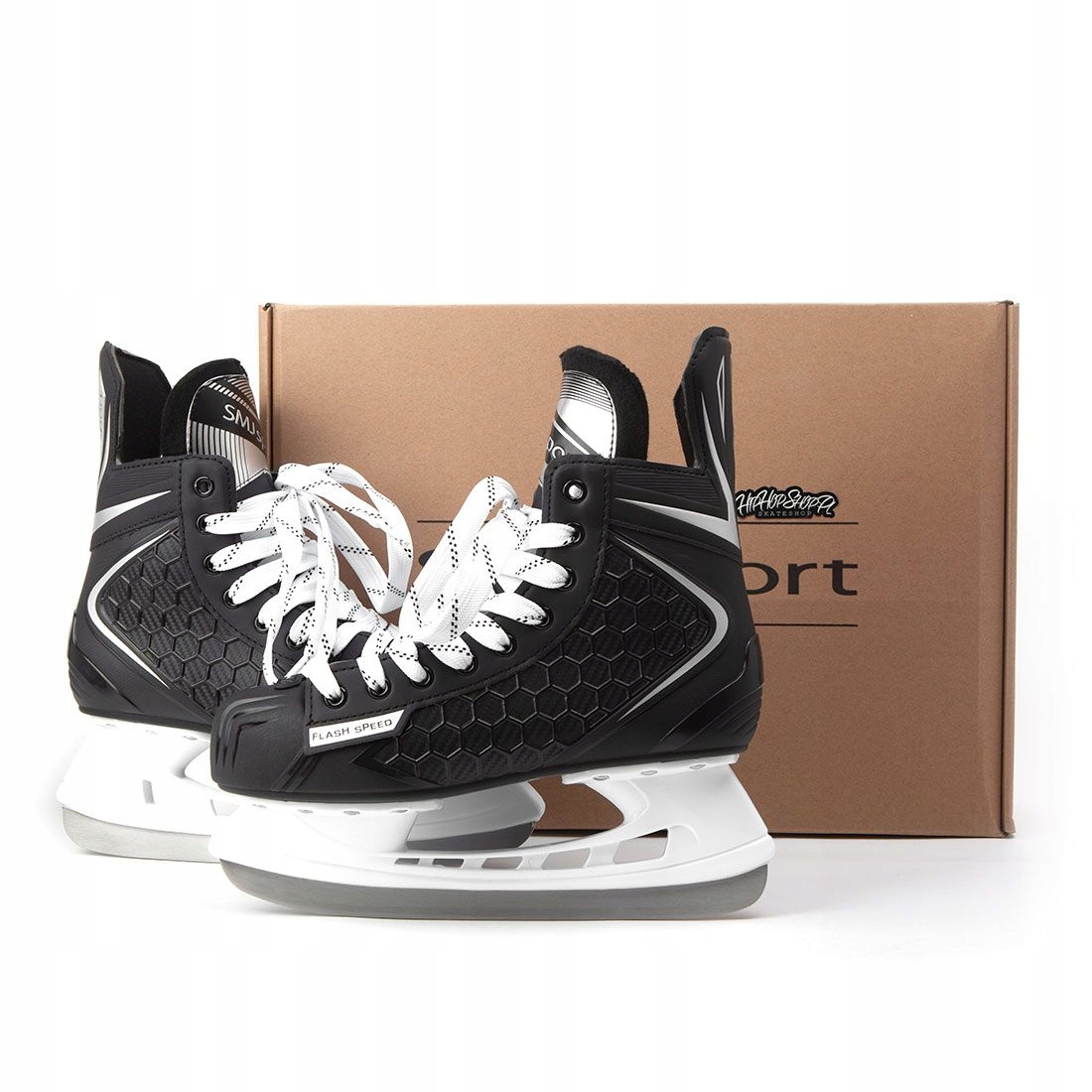 Hokejové brusle pánské Smj Vermont nerezová ocel 3 mm kompozit 47