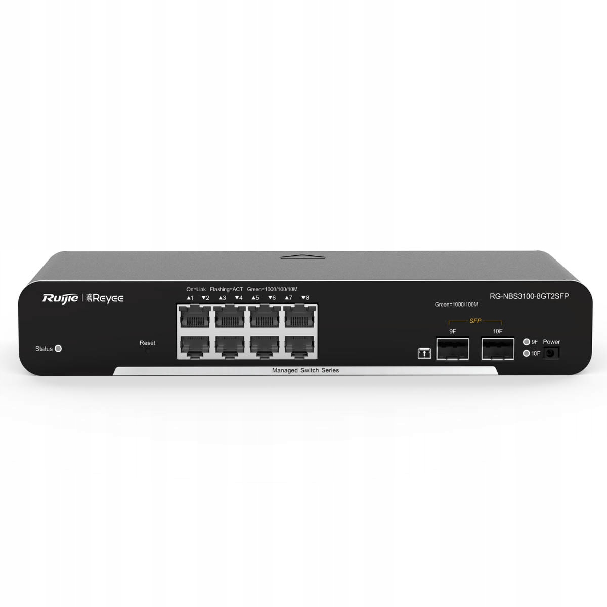 Ruijie Reyee RG-NBS3100-8GT2SFP Switch, 10 portů, 8xGE,