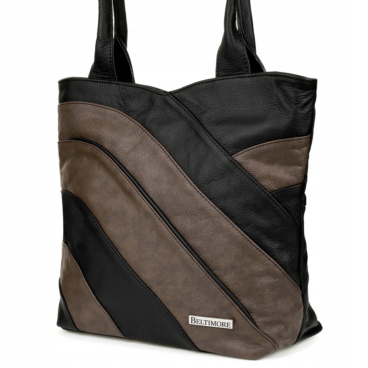 Kožená kabelka Dámská taška přes rameno velká klasická elegantní Beltimore