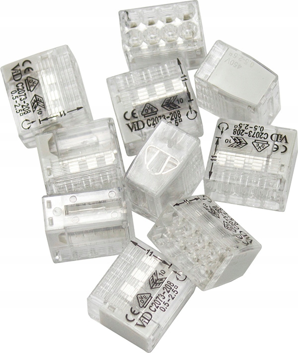 

Szybkozłączka 8x0,5-2,5mm Ydy Złączka 10 Sztuk