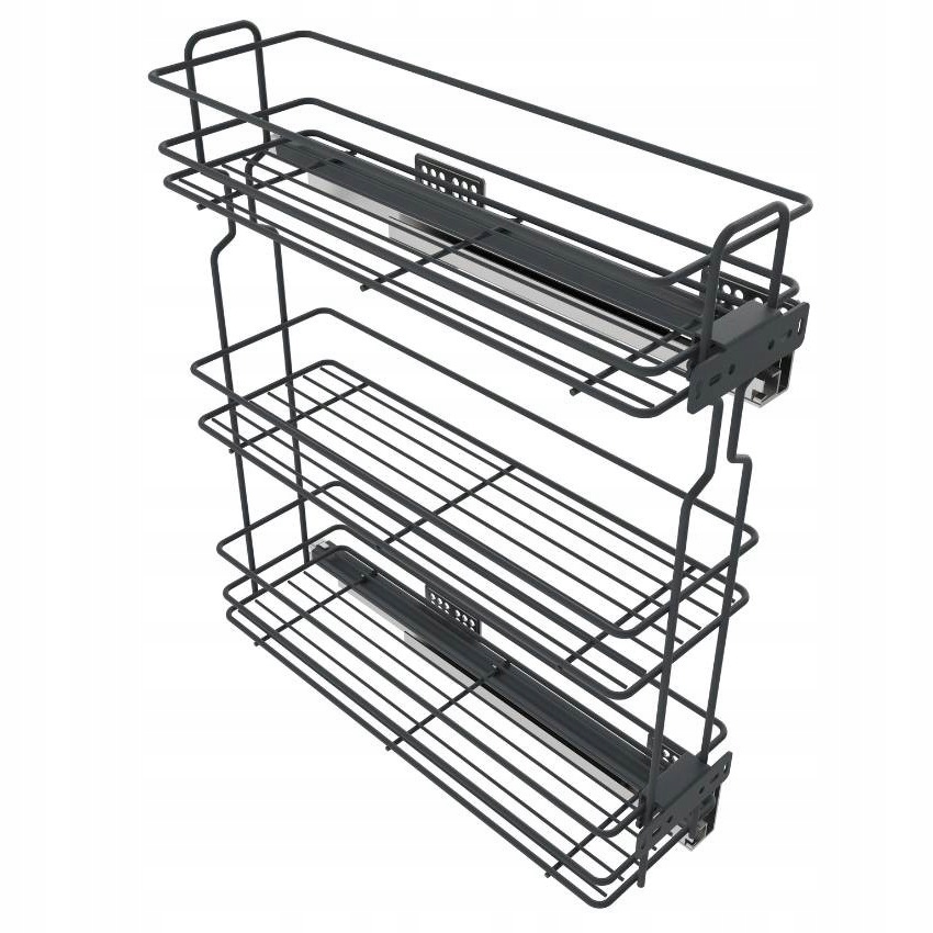 

Kosz Cargo Trzypoziomowy 200mm Cichy Domyk Prawe