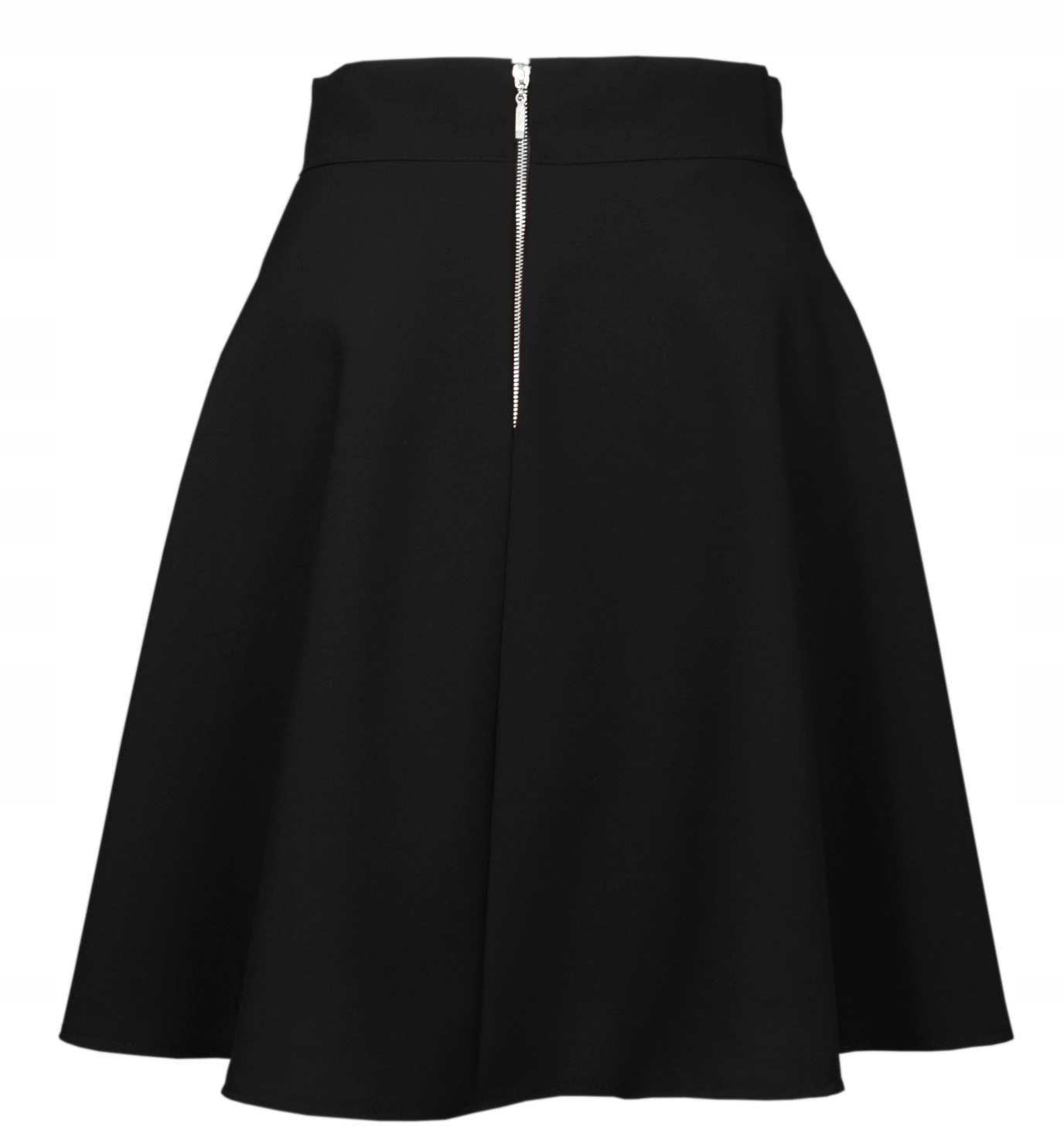 POLSKA CZARNA SPÓDNICA ROZKLOSZOWANA CZARNY 34 XS Rozmiar 34