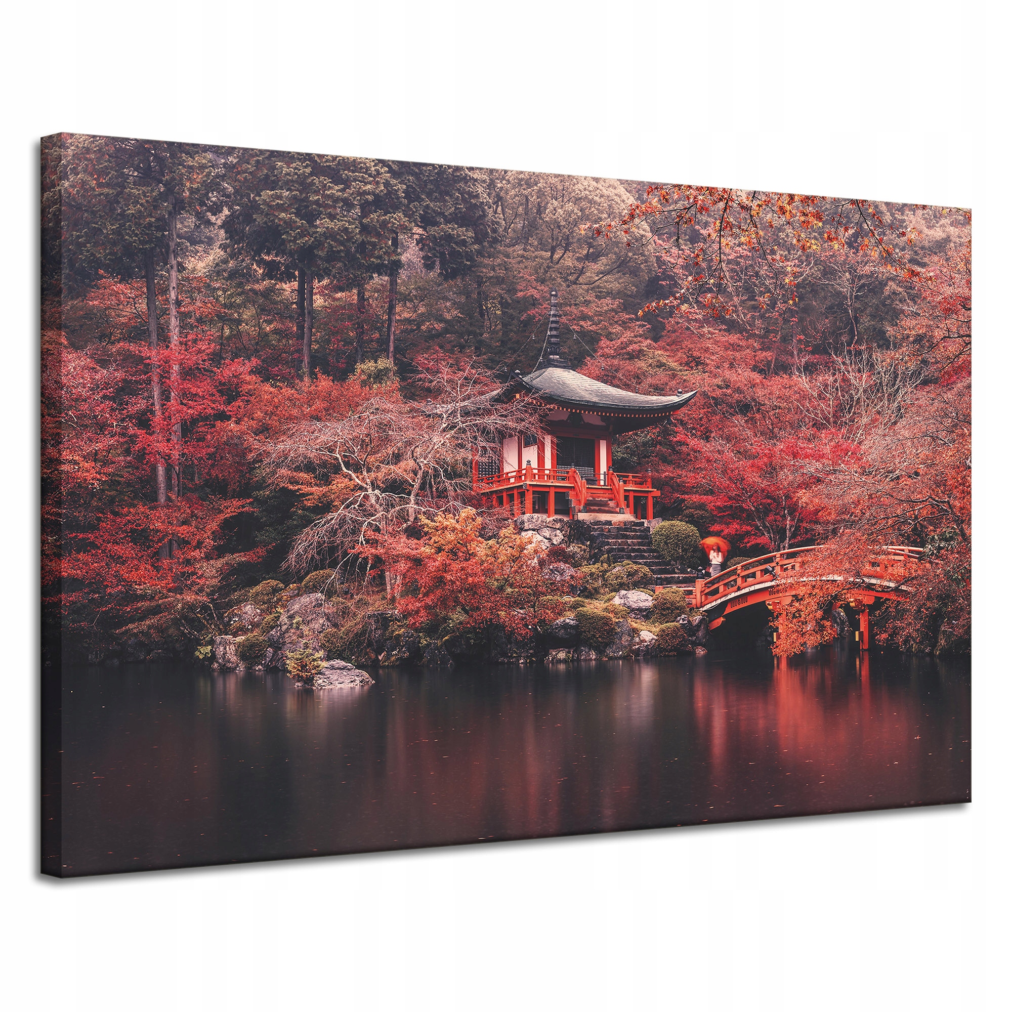 Obraz na plátně Stromy Barevné Japonský styl Klid 120x80 cm