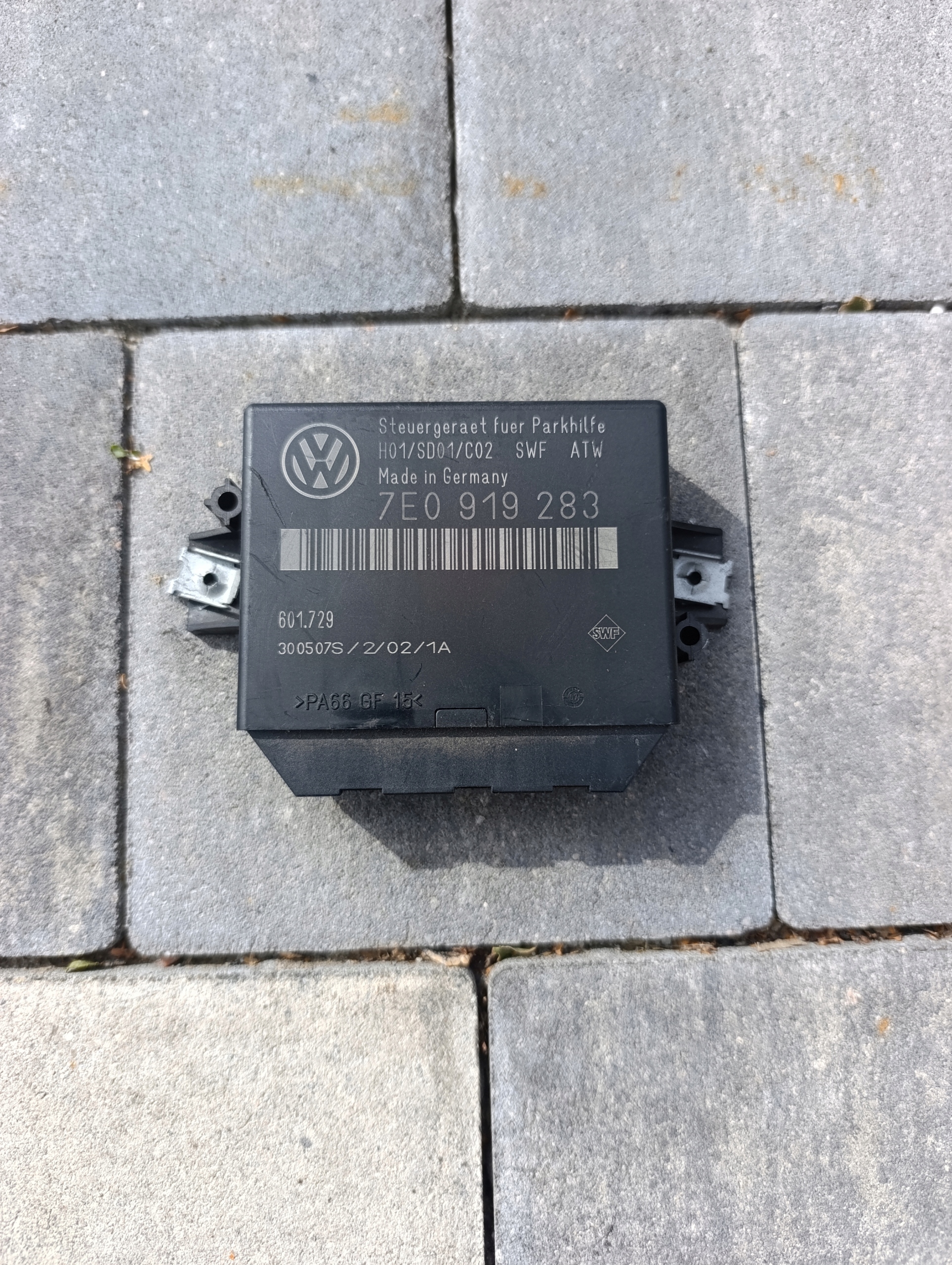 VW T5 LIFT modul Bedienteil PDC Parken heck 7E0919283