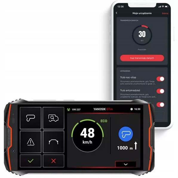 Yanosik GTm Dotyková Obrazovka S Predplatným 12 Msc