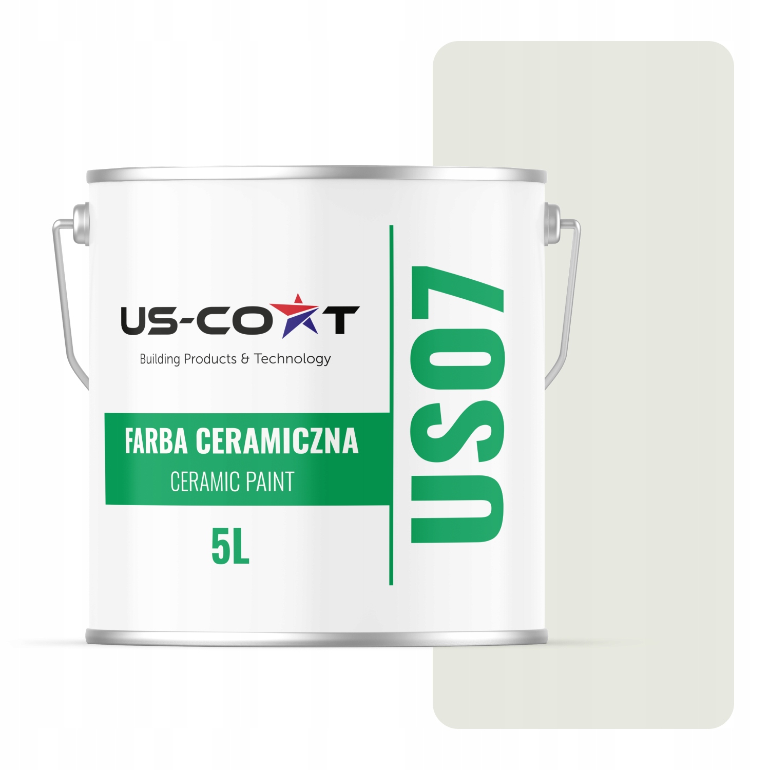 Keramická Farba Biela Zlomená Do Olivového H2079 5L Matného Stropu Na Steny