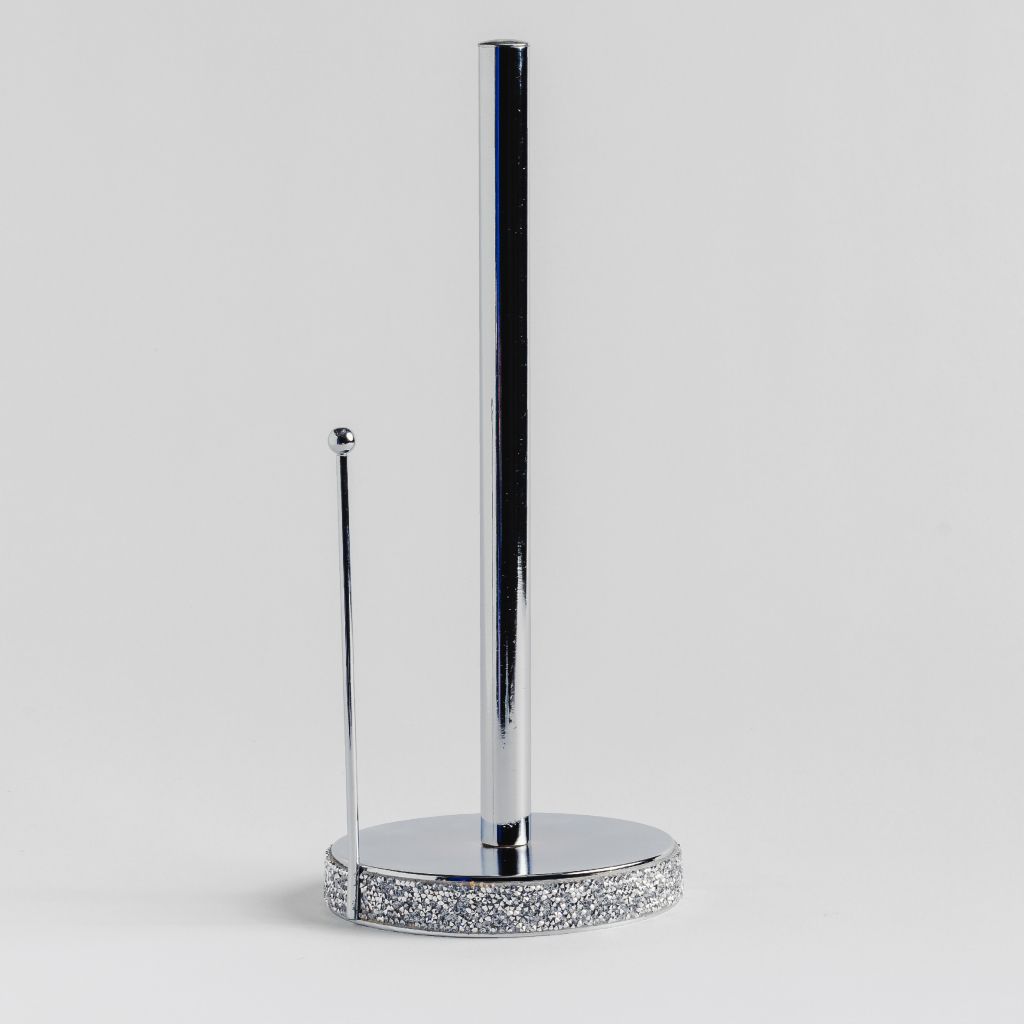 

Stojak na ręcznik papierowy Srebrny z Pirytem