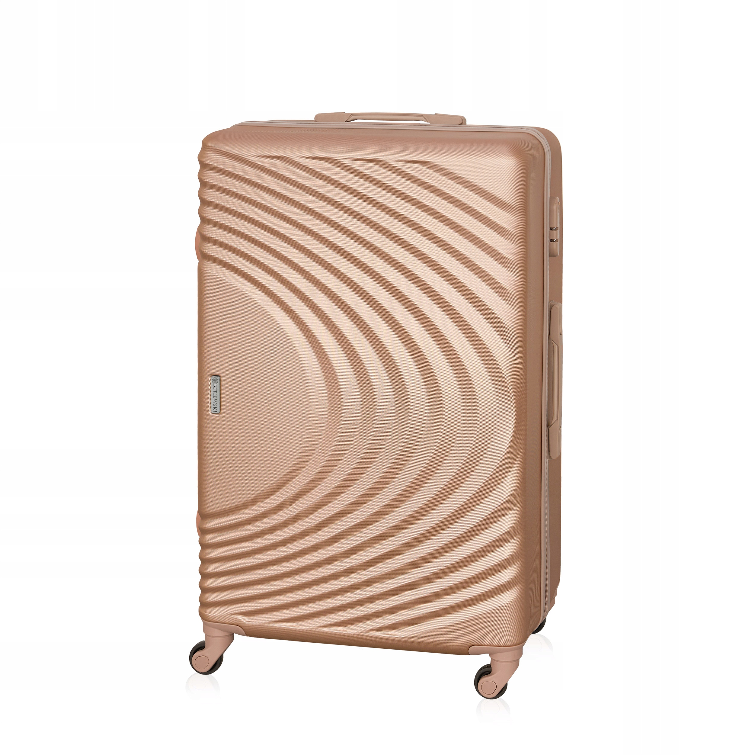 Betlewski Velký cestovní kufr na kolečkách s bezpečným zámkem na šifru Nožičky