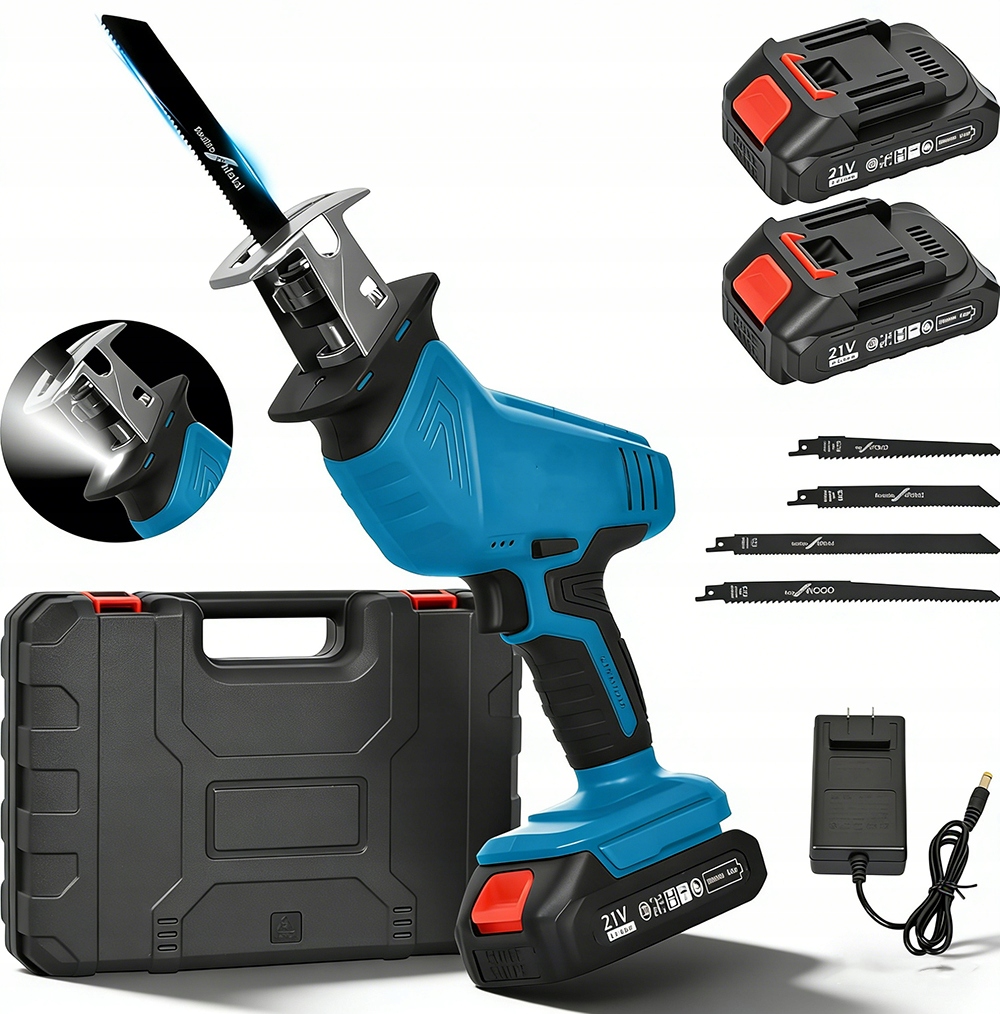 Pila Ocaska Akumulátorová Pila Silná Led 2 Aku Kufr Na Dřevo