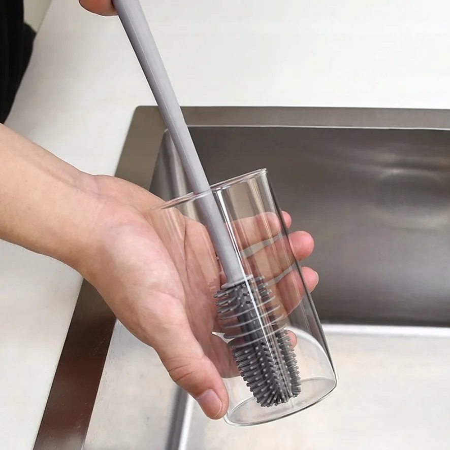 SZCZOTKA SILIKONOWA DO MYCIA SZKLANEK BUTELEK 28CM EAN (GTIN) 5904316199531