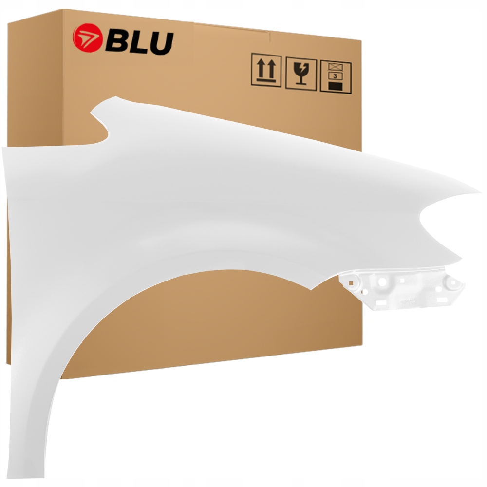 Blu Blatník Vw Touran 1T2 LB9A pravý bílý 07-10 přední