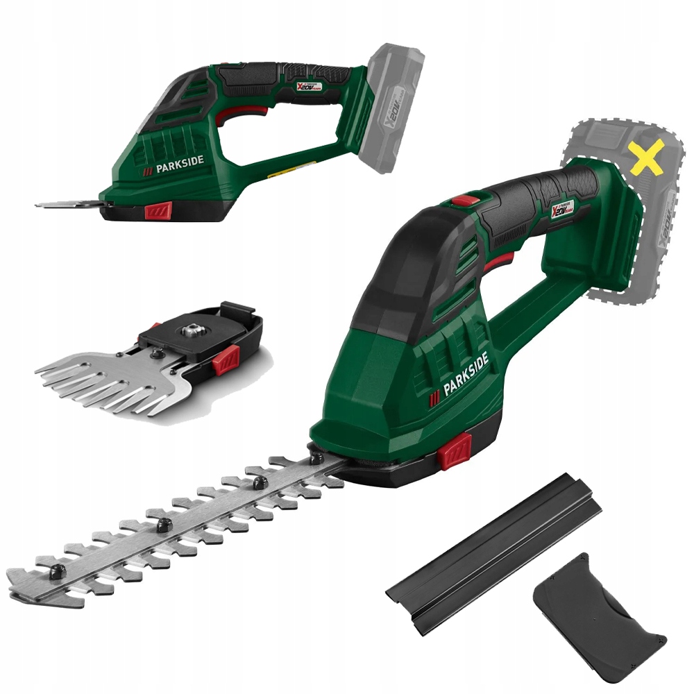 Akumulatorowe Nożyce Do Trawy I Krzewów Parkside Pags A1 20V Zestaw Walizka