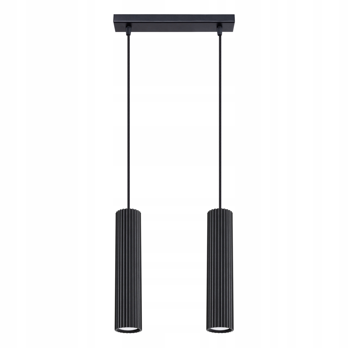 Závesná stropná lampa Zwis Tuba Spot 2x GU10 Čierna Karbonová 1574 Sollux