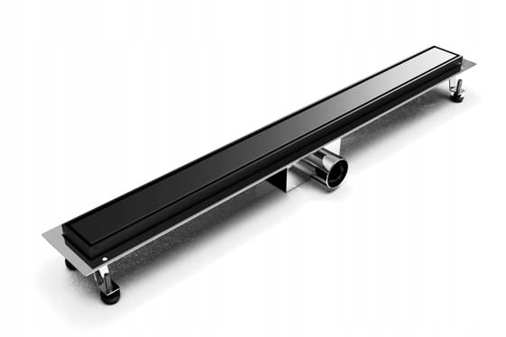 Odwodnienie liniowe Odpływ liniowy Czarny AquaSTEEL 80cm Czarne Bg
