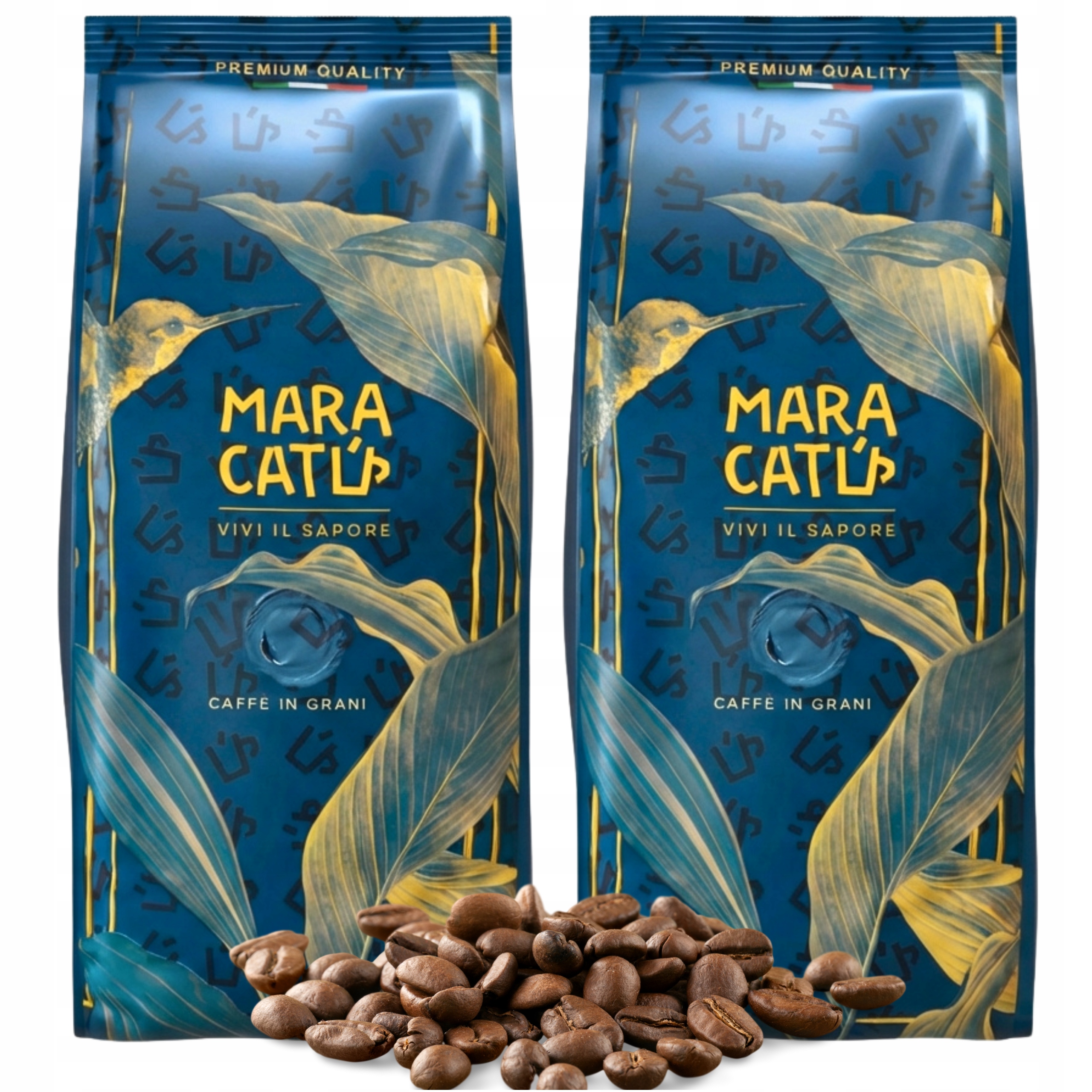 Káva Zrnková silná 2kg Intenso+Gran Crema pro kávovar Maracatu' Sada