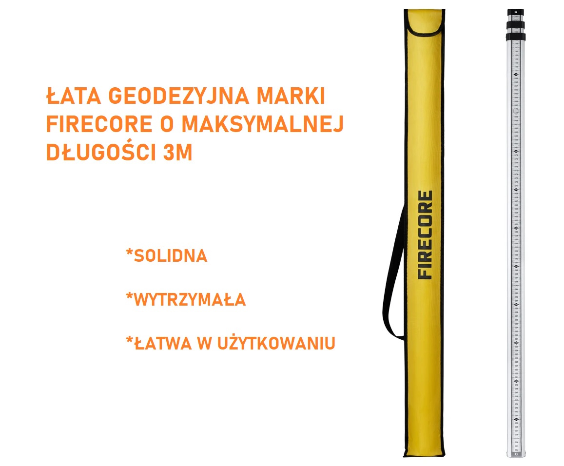 TELESKOPOWA ŁATA DO NIWELATORA FIRECORE Kod producenta FLR500A