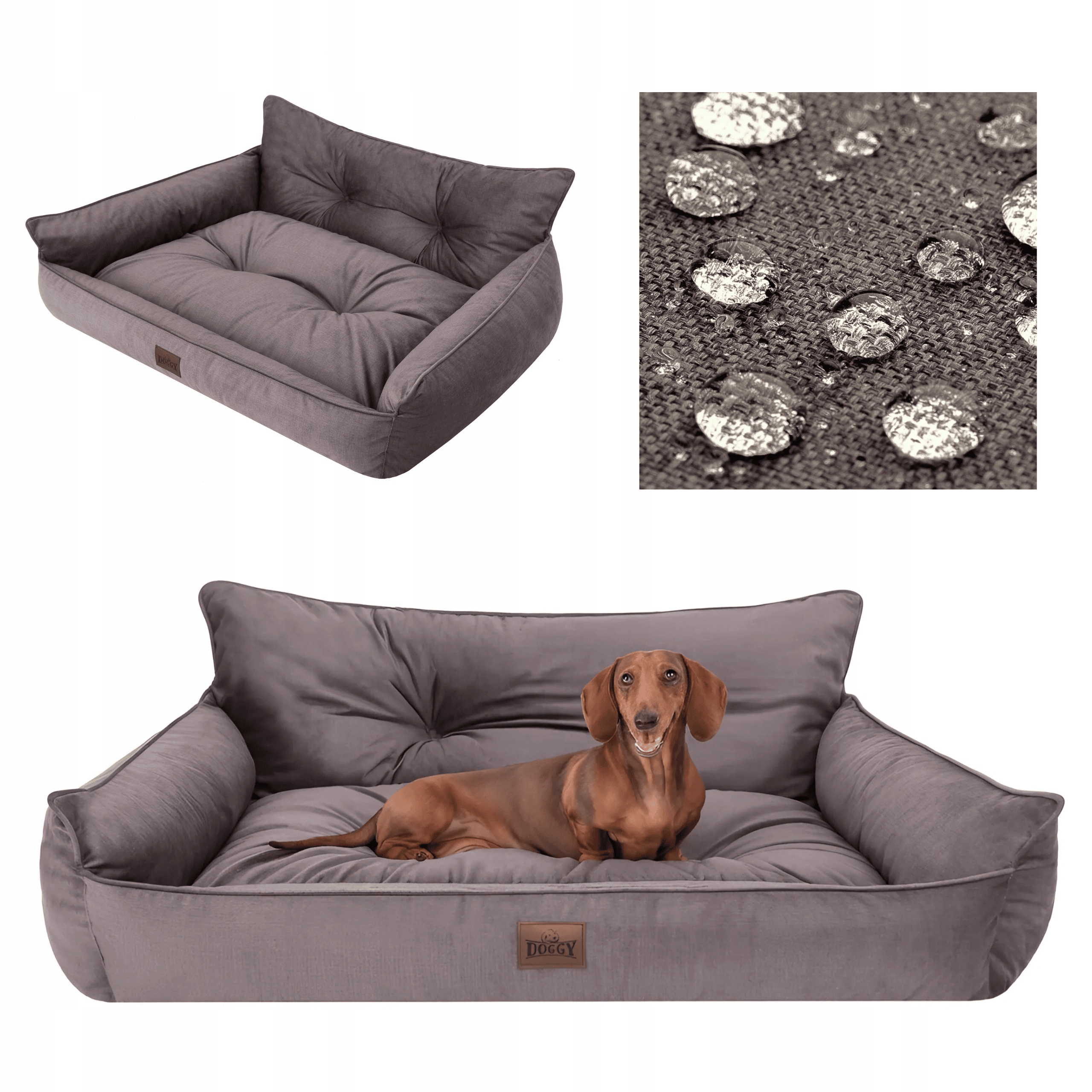 Levně Pelíšek pro psa – voděodolná poduška – kotec pro psa – velikost L 64x49 cm