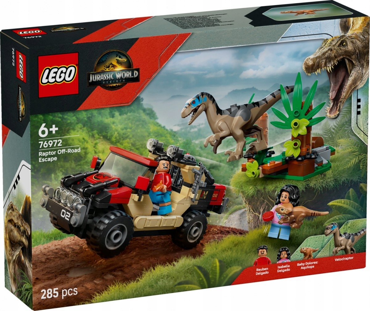 Lego Stavebnice Jurský svět 76972 Útěk terénem před raptorem