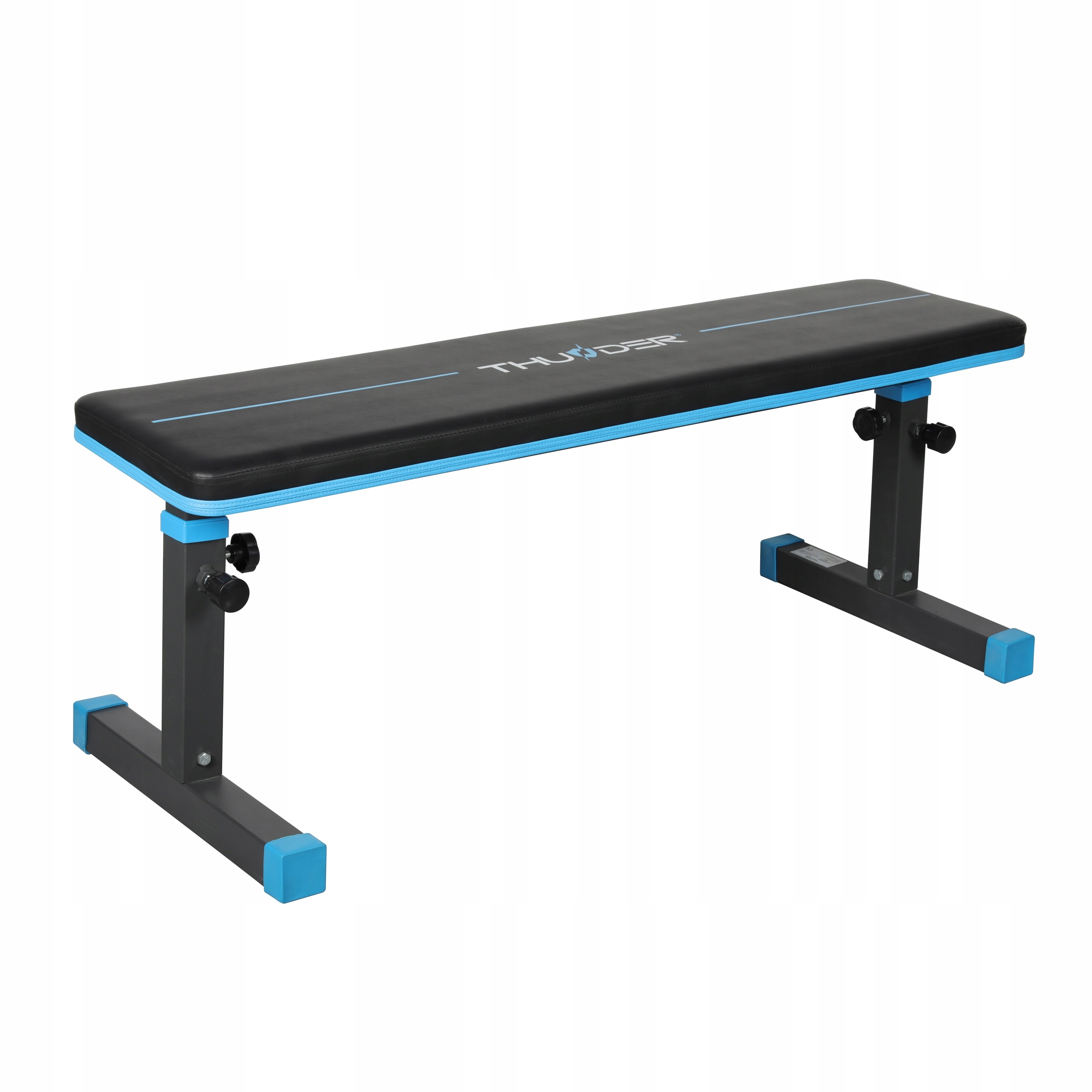 Ławka Treningowa Do Ćwiczeń Ławeczka Prosta Składana na Płasko Thunder