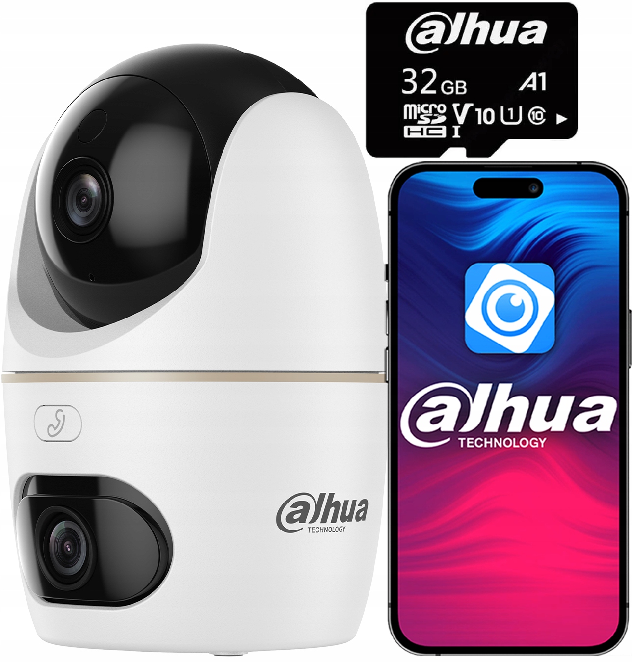 Otočná WiFi kamera Dahua H5D-5F Hero Series Dual Light 32 Gb