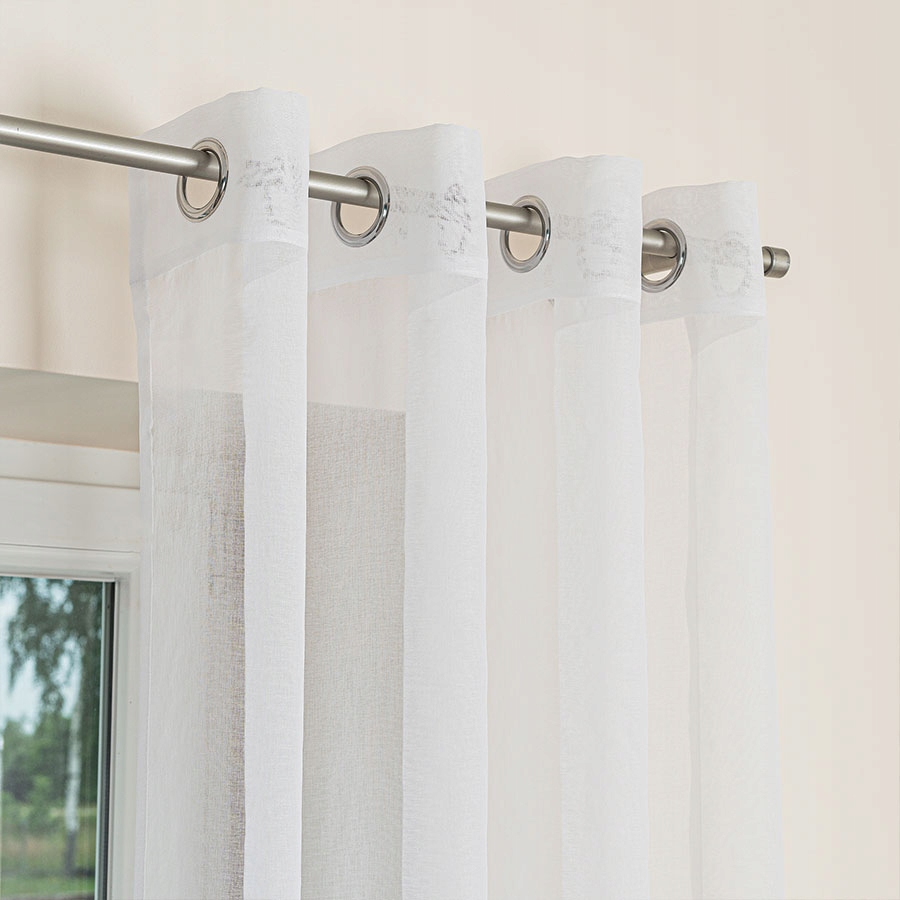 FIRANA GOTOWA GŁADKA ETAMINA NA PRZELOTKACH 140X250 Materiał etamina