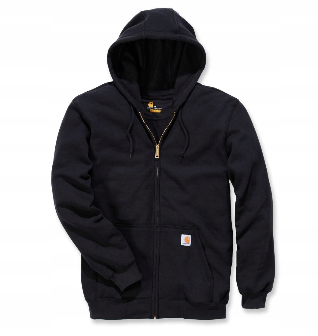 Mikina Carhartt Midweight Hooded Zip Black