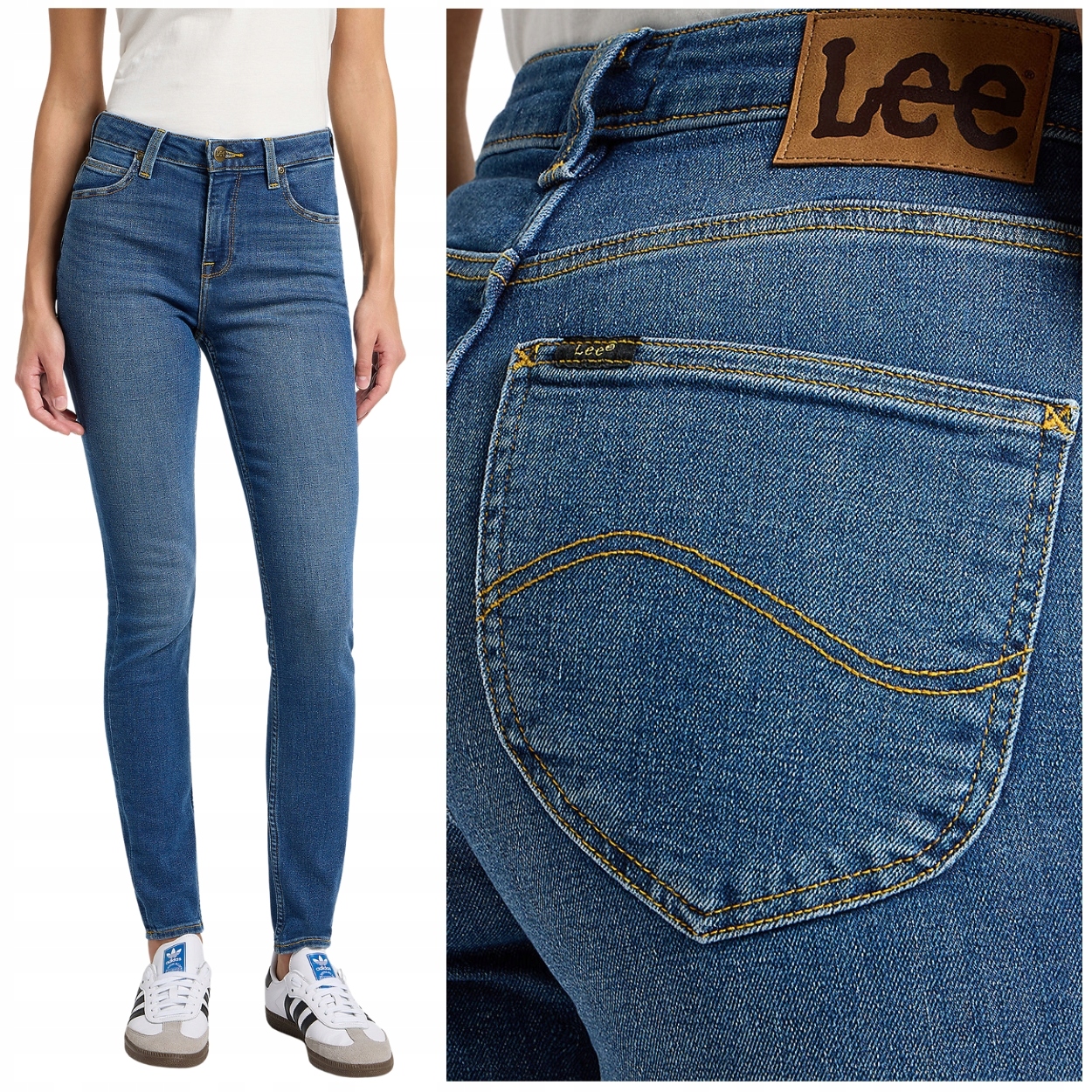 Lee Scarlett High Mid Martha vysoké dámské džínové kalhoty s trubičkami W25 L31