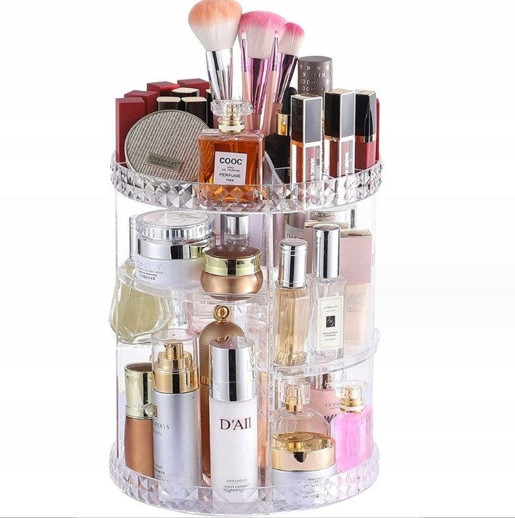 ORGANIZER NA KOSMETYKI BIŻUTERIĘ OBROTOWY 360