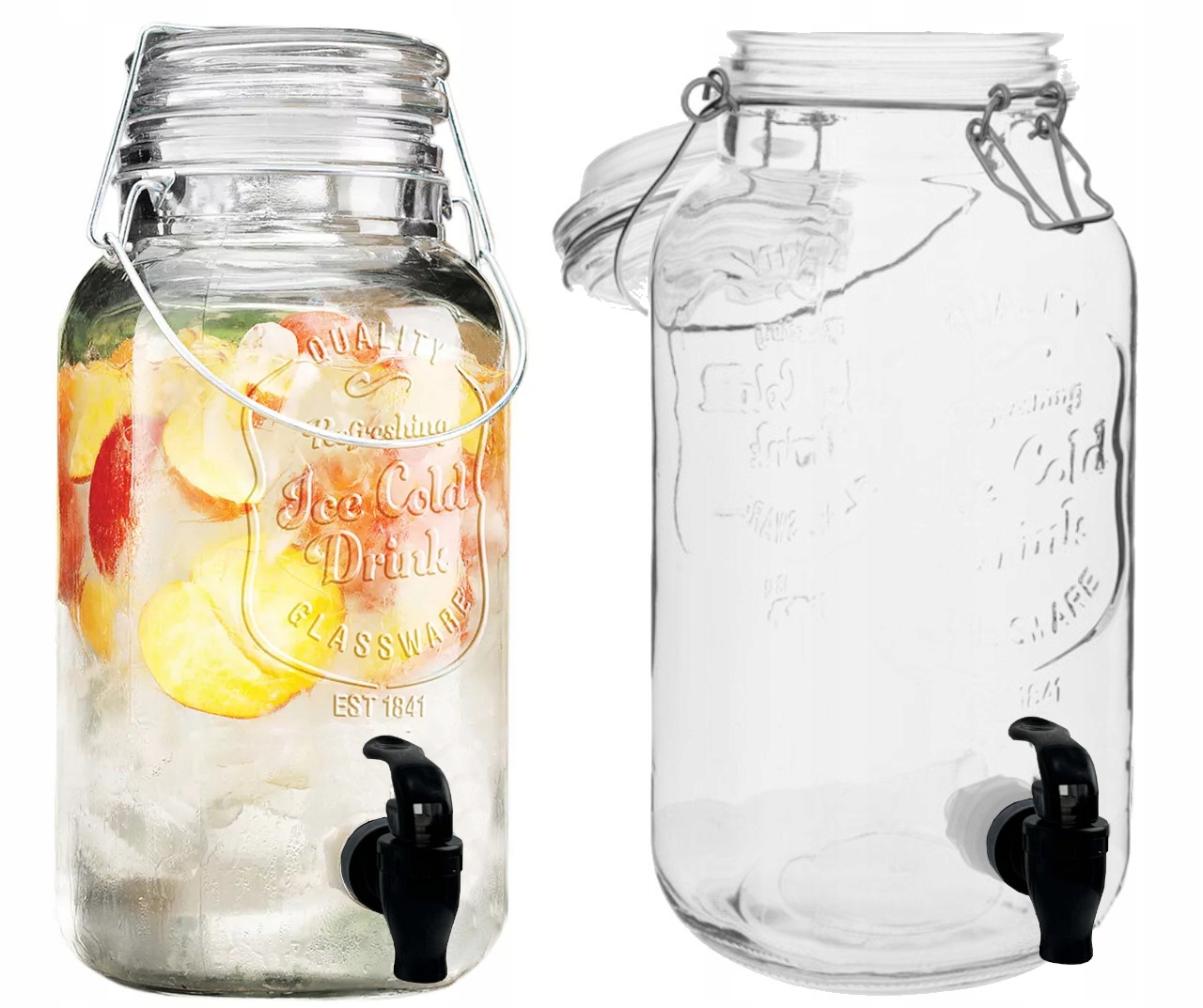 

Słój z kranem Słoik Na Stojaku Kranik Woda Sok