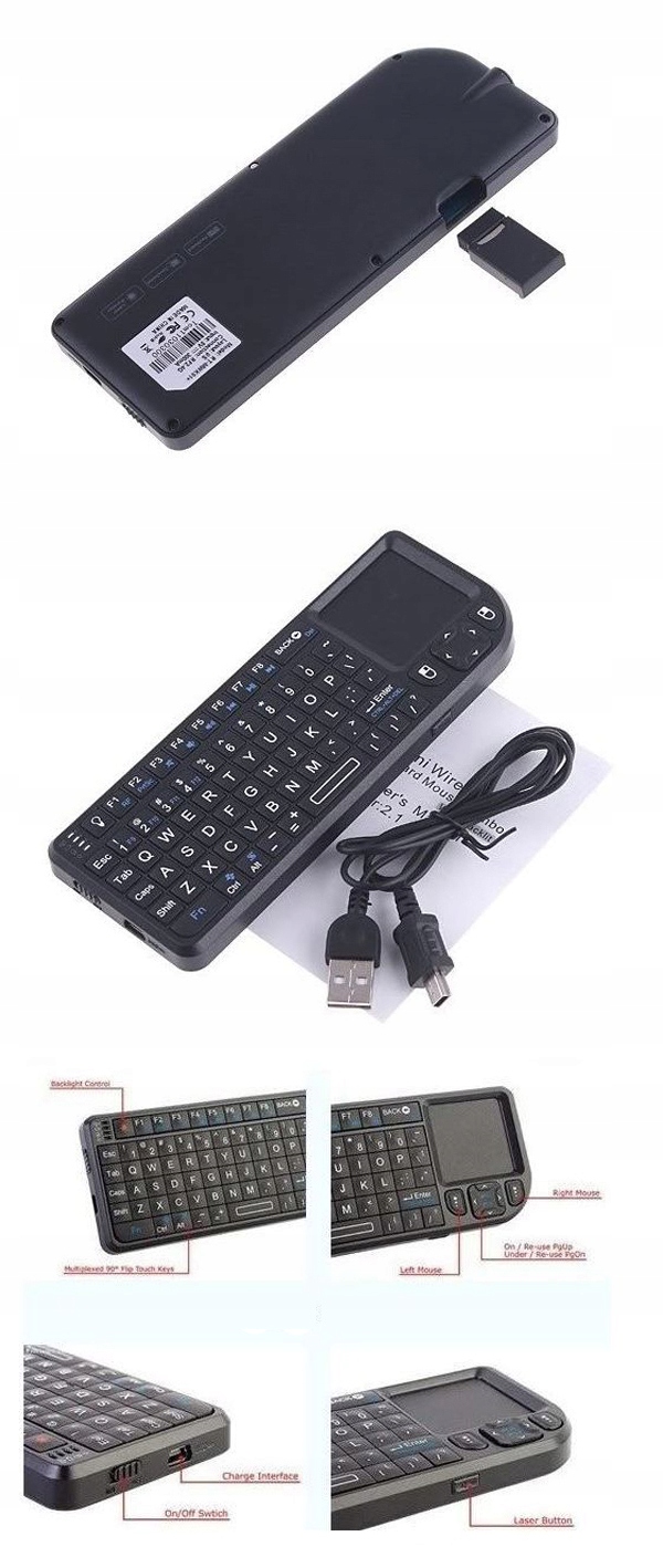 NOWA MINI KLAWIATURA BEZPRZEWODOWA WIFI BLUETOOTH Model mini X1