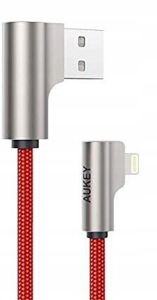 Aukey CB-AL01 Red Oem nylonowy kabel Usb Lightni