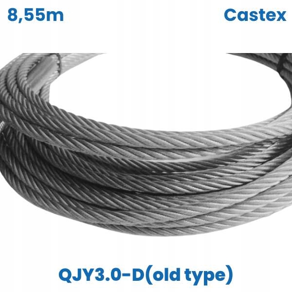 Náhrada Castex: oceľové lano 8,43 m pre QJY3.0-D (starý typ)