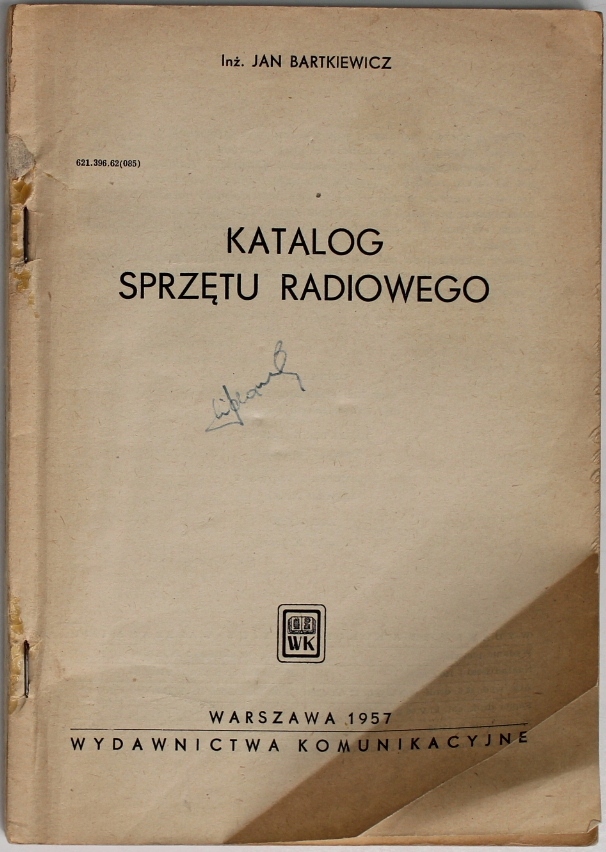 KATALOG SPRZĘTU RADIOWEGO Bartkiewicz