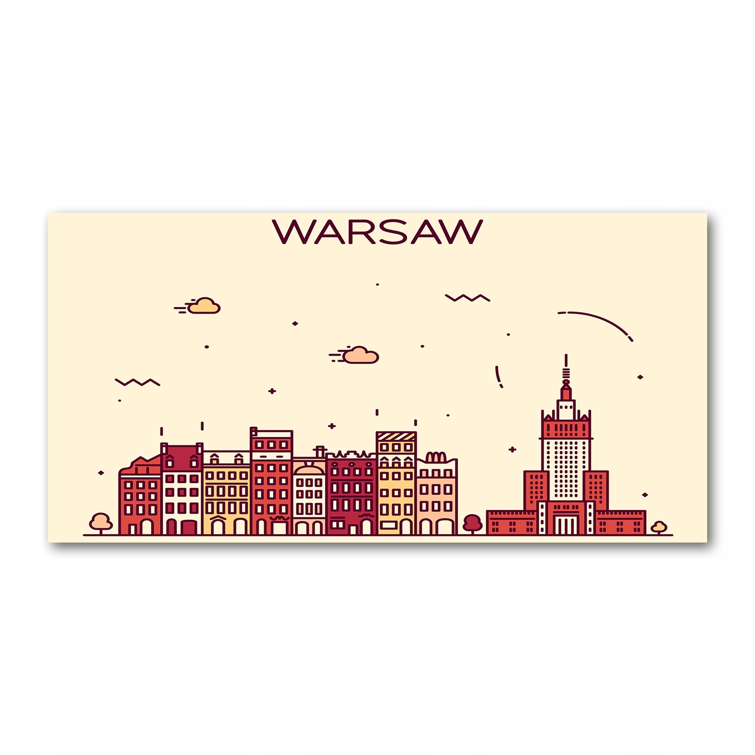 

Foto obraz akryl zdjęcie Warszawa Polska 120X60 cm