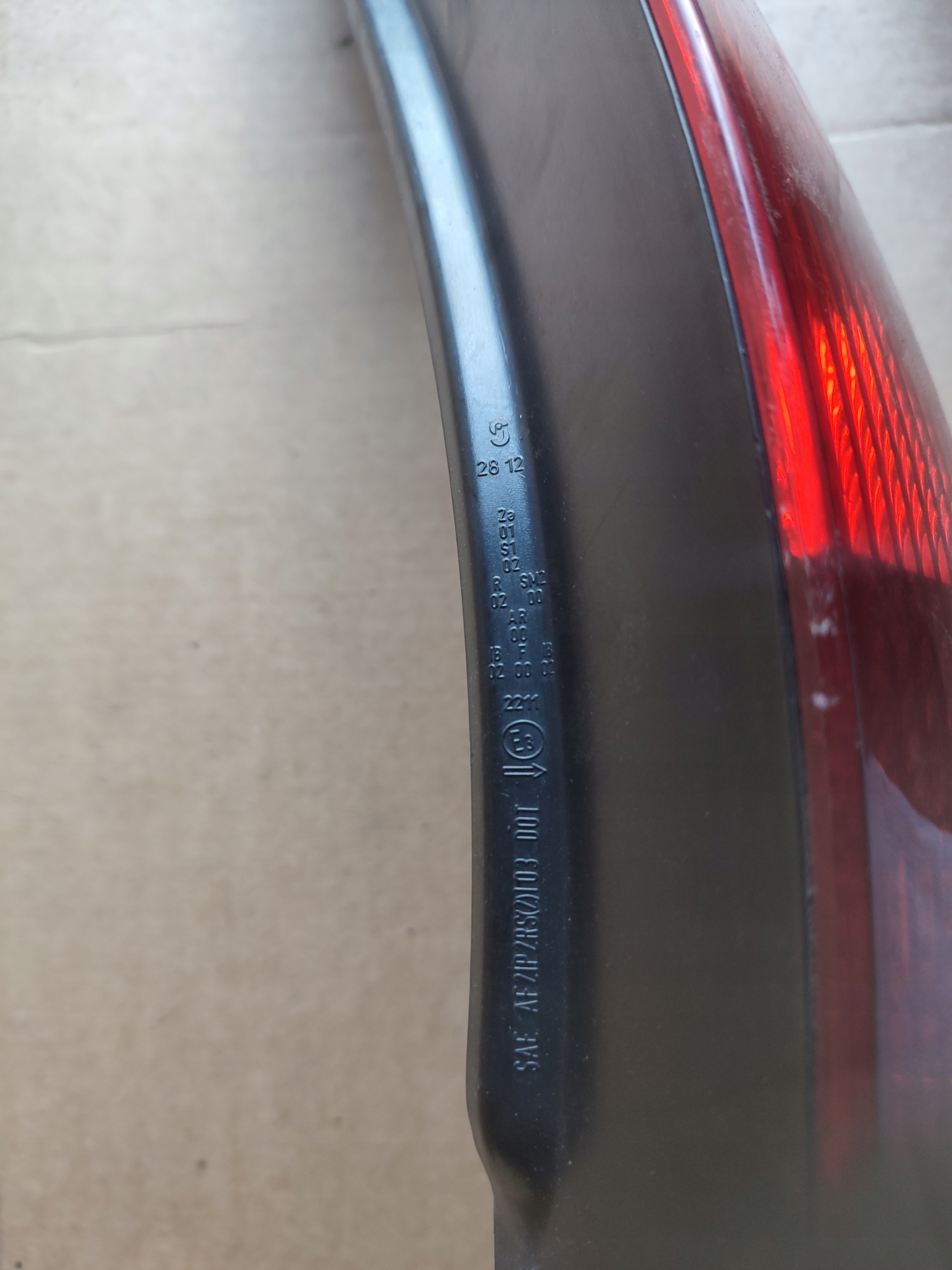 light right rear part right rear volvo v50