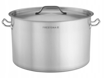 GARNEK ŚREDNI ZE STALI NIERDZEWNEJ 32 L Z POKRYWKĄ INDUKCJA PRESTONA