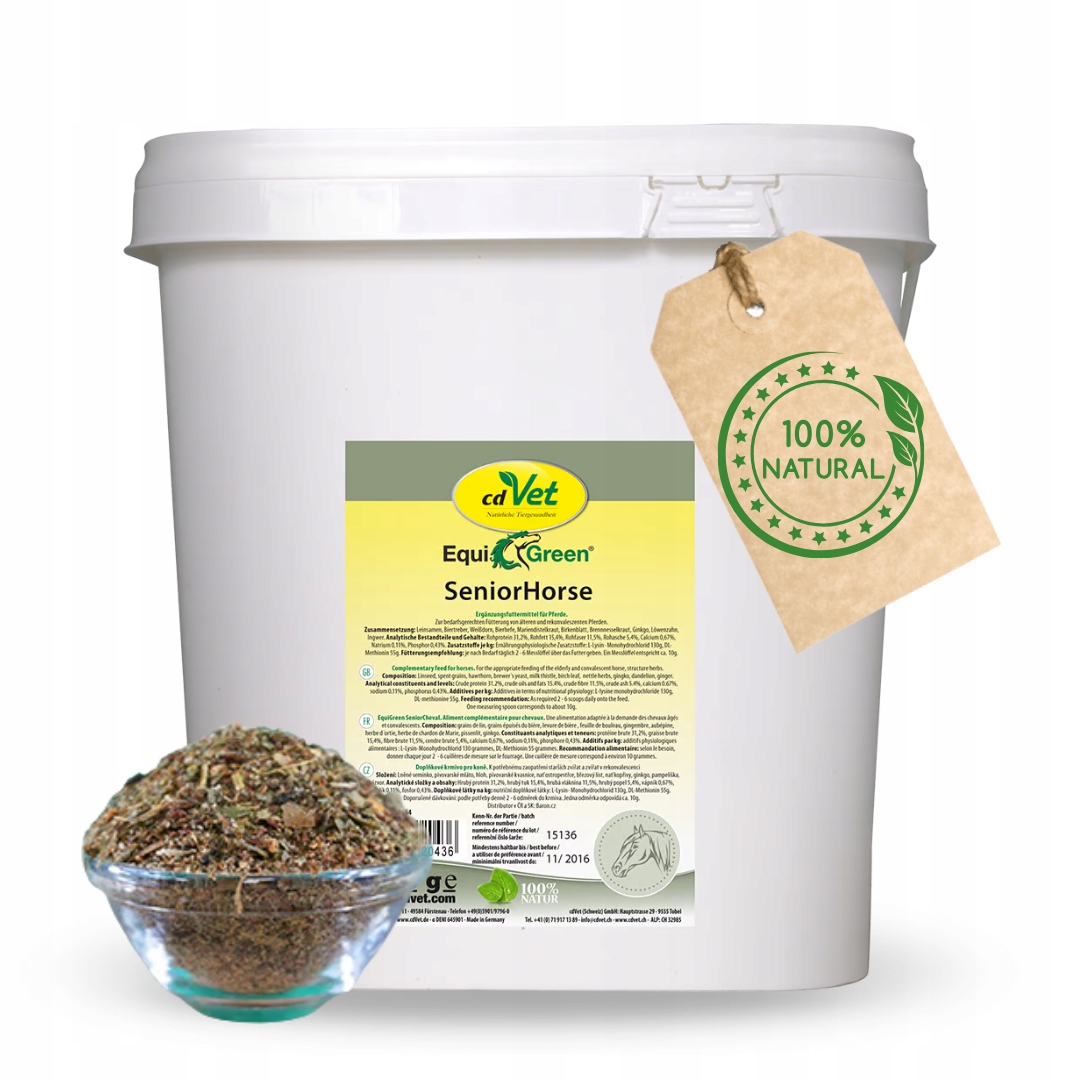 Suplement dla Starszych Koni EquiGreen SeniorHorse 1,8 kg Energia Stawy
