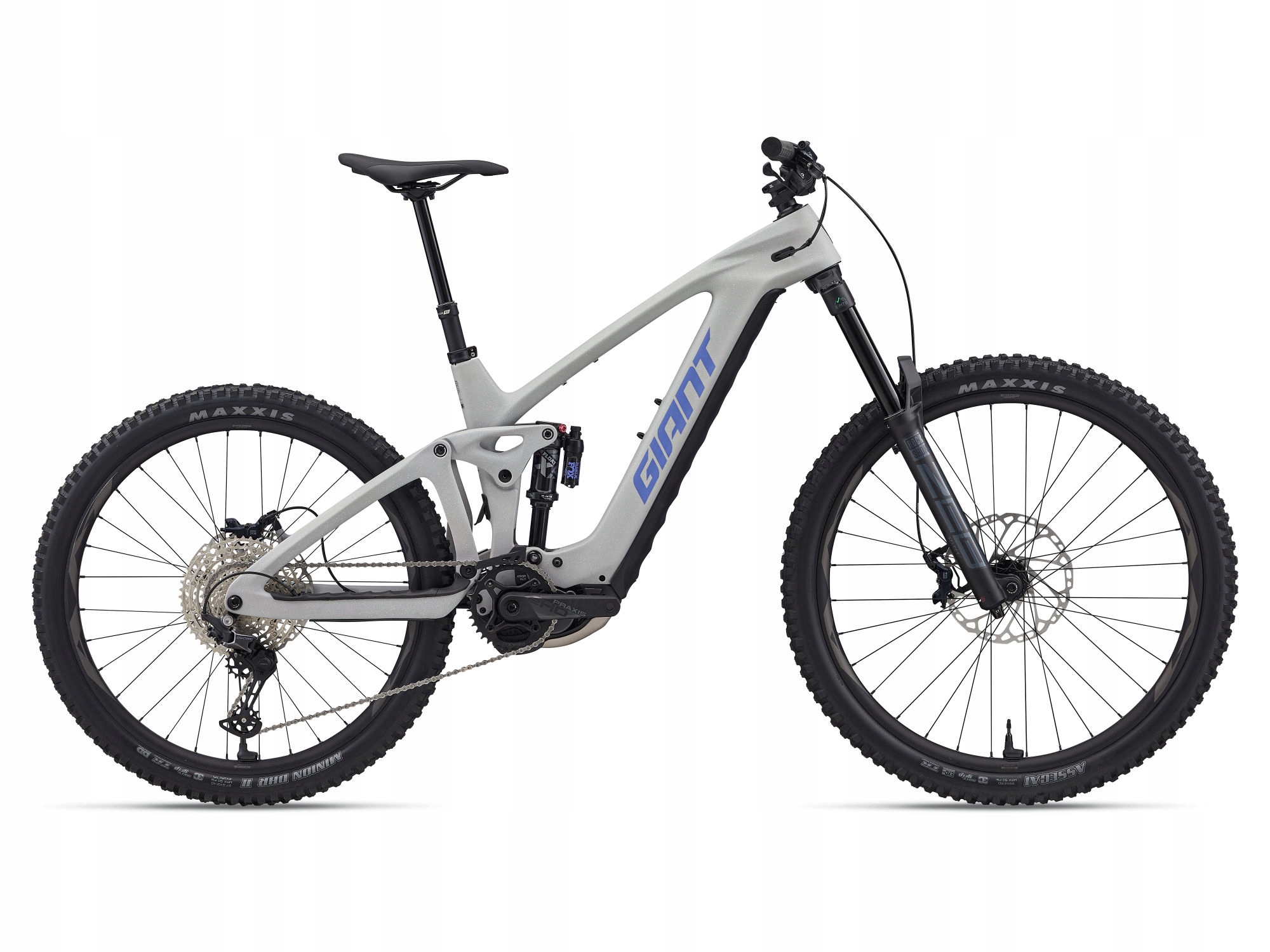 Rower elektryczny Giant Reign Advanced E+ 2 w kolorze Moon Dust