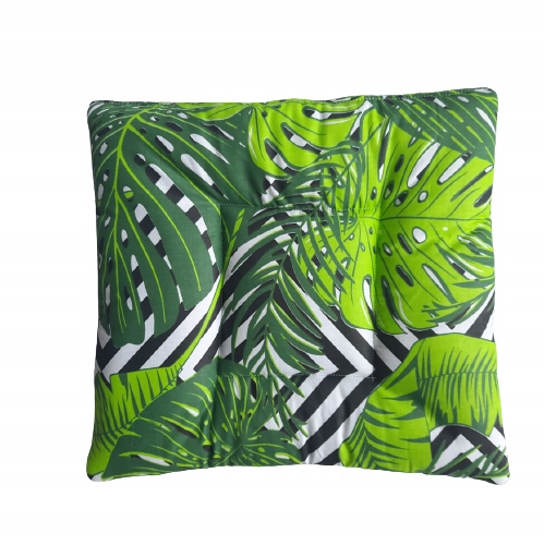 PODUSZKA OWATA 3CM BAWEŁNA MONSTERA ZYGZAK 80X80CM Rodzaj na krzesło